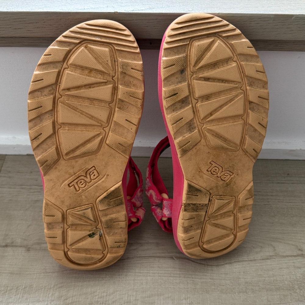 Teva - Kid’s Hurricane XLT Sandals - Neon Floral Lilies, size 3 - Picture 5 of 5